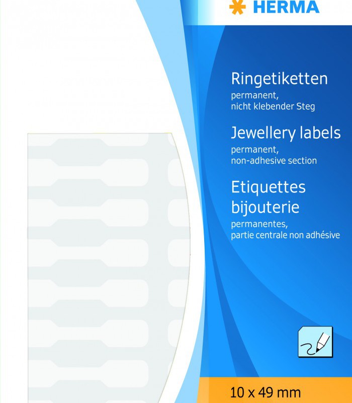 Etiquettes bijouterie 10x49mm paquet de 600 étiquettes R.H2510