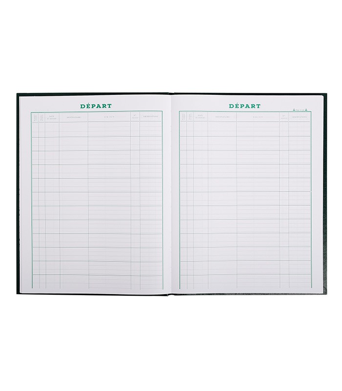Registre courrier départ 30x19.5cm 160 pages  R.41144D