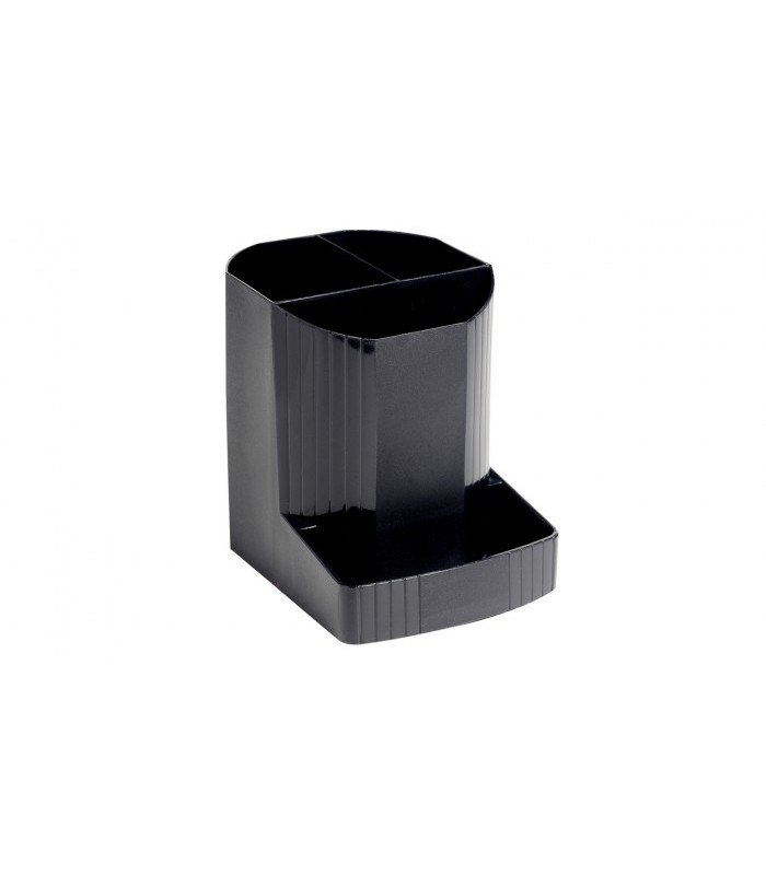 Pot à crayons noir glacé gamme octo R.675014 D