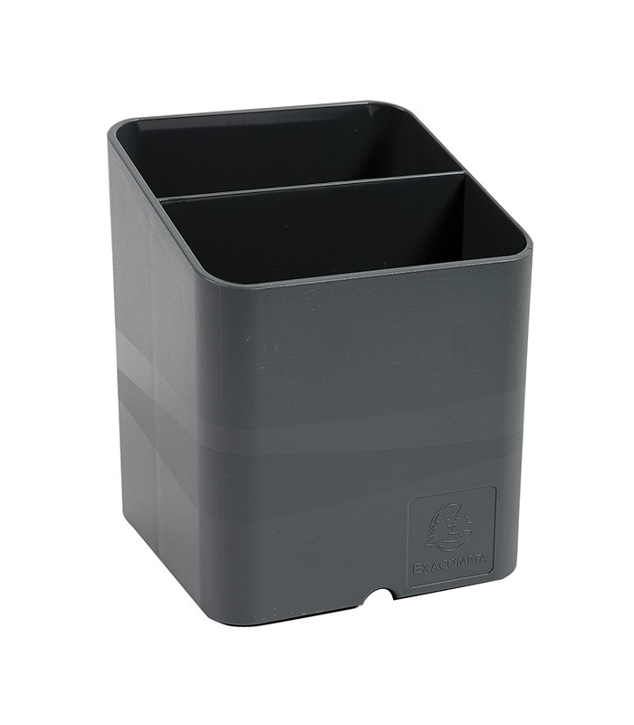 Pot à crayons cube gris souris gamme office R.67707 D