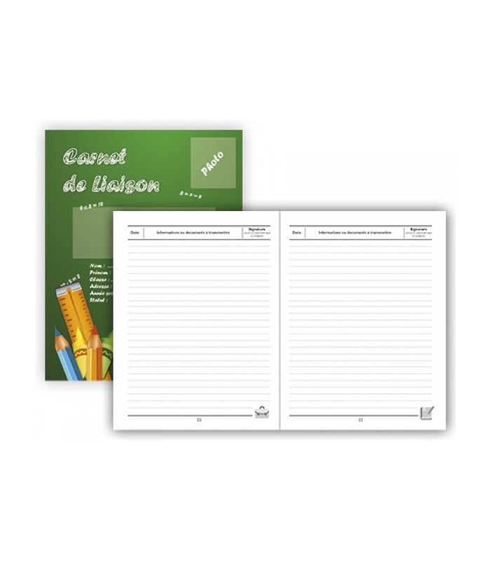 Carnet de liaison 17x22 piqûre 72 pages R.52042D