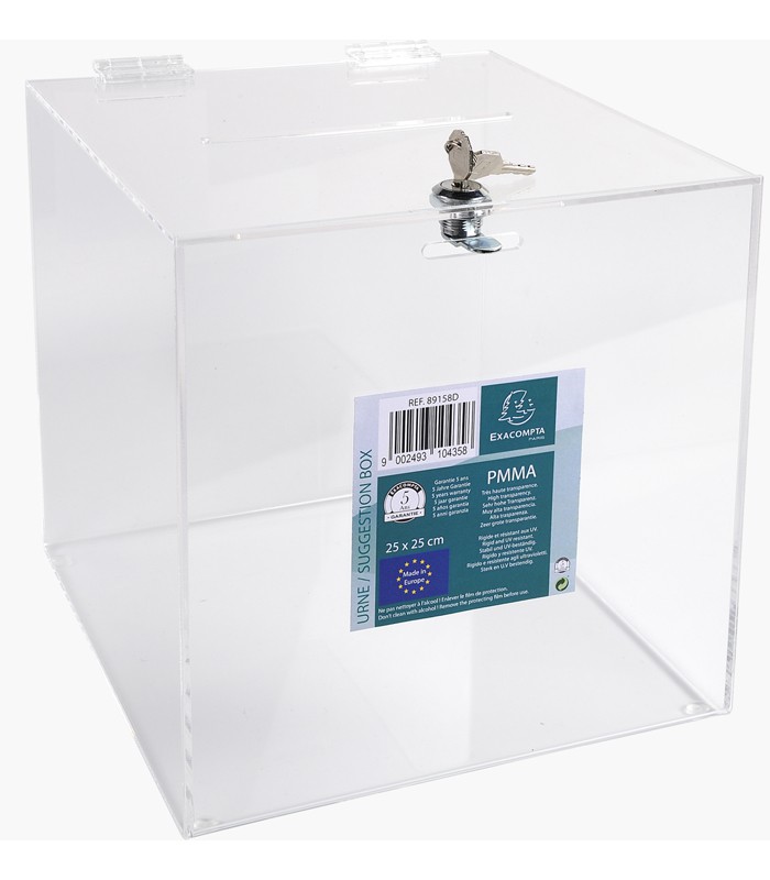 Urne fermeture à clé 250x250x250 R.89158D
