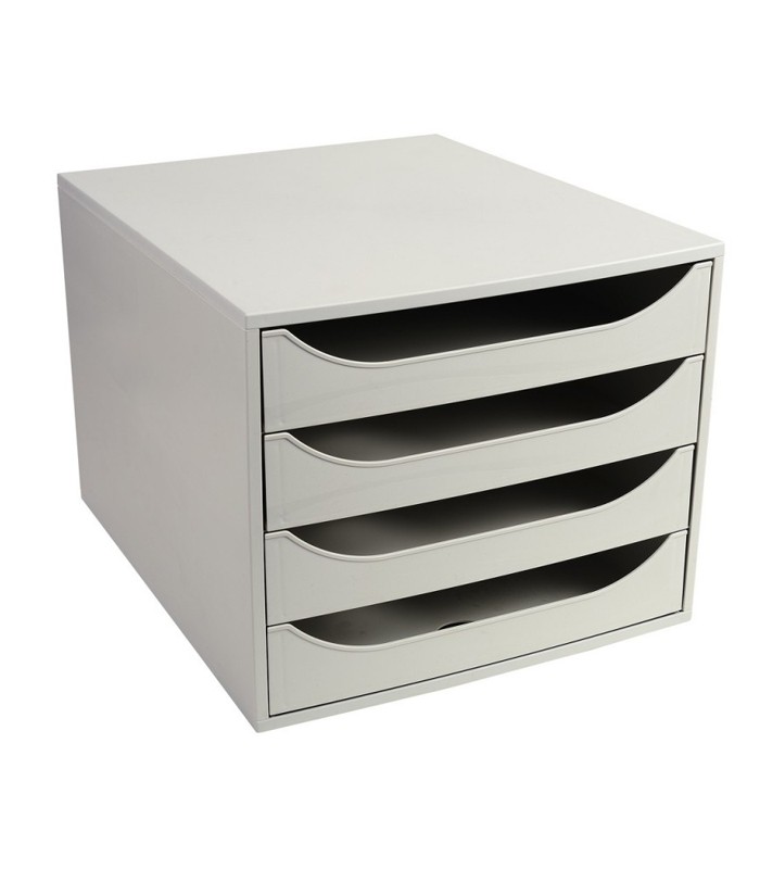 Caisson 4 tiroirs gris gamme office R.228606D 