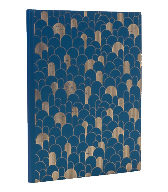 Livre d'or 27x22cm 100 pages neo deco bleu R.47986E