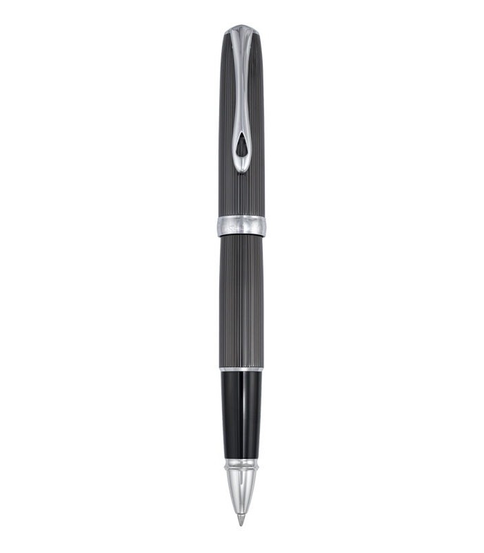 Stylo roller DIPLOMAT Excellence A2 guilloche noir chrome R.D40222030
