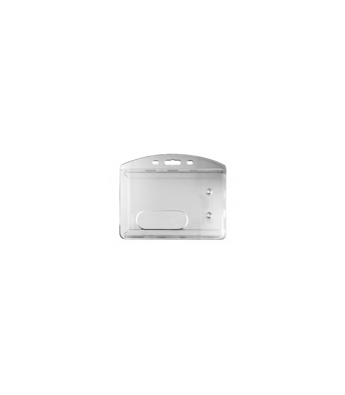 Badge rigide 96x64mm polypro horizontal R.895019