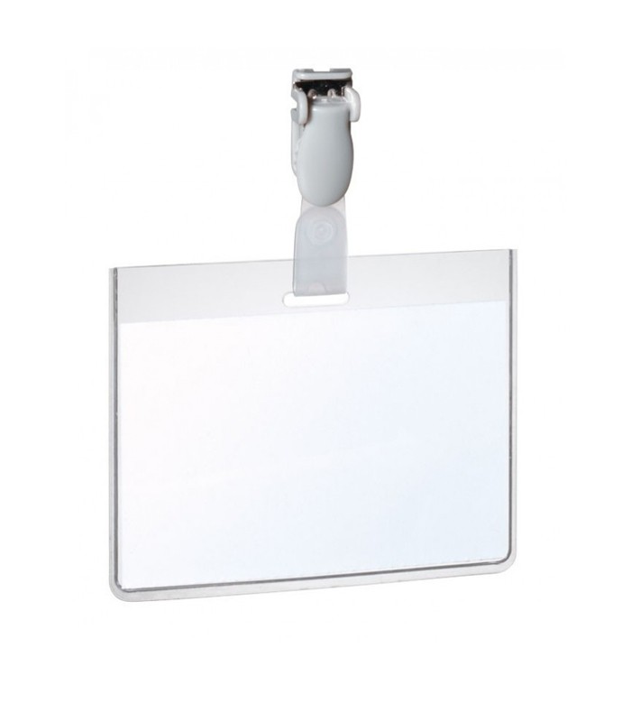 Badge avec pince 90x60 mm  R.825019