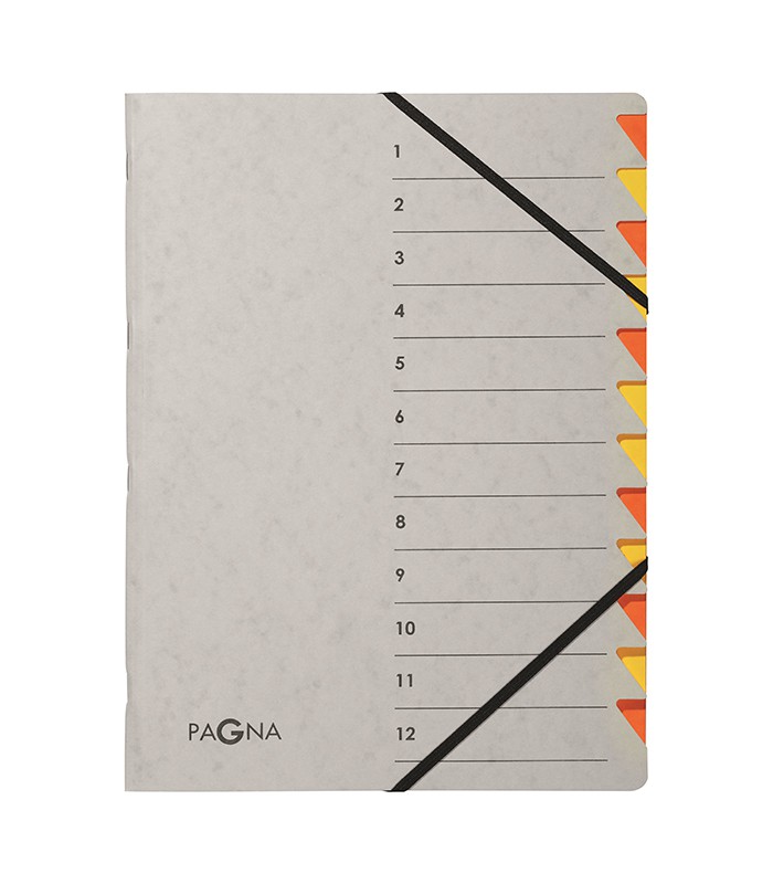 Trieur 12 compartiments easy grey orange/jaune R.P4431212
