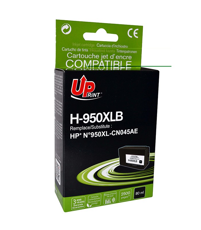 Encre UPRINT compatible HP 950XL noir pour série 8100 (2.500 pages)
