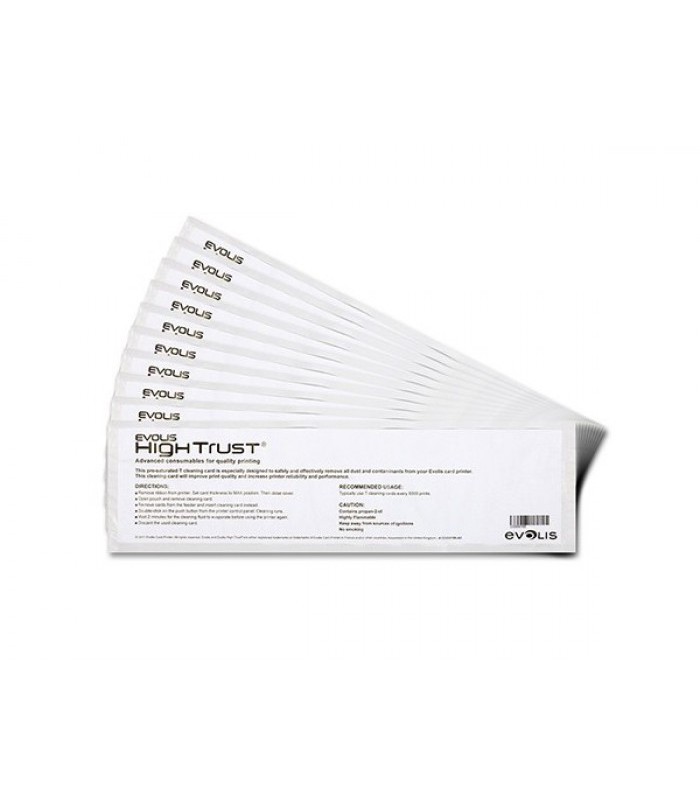 Kit nettoyage 10 Tcards pour ZENIUS-PRIMACY-BADGY après 5000 cartes