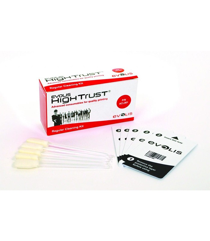 Kit nettoyage régulier pour Evolis AGILIA après 1000 cartes
