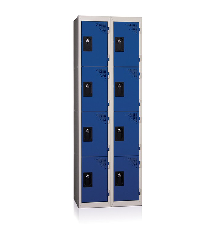 Vestiaire multicases (x4) L30xP50xH180 suite bleu 