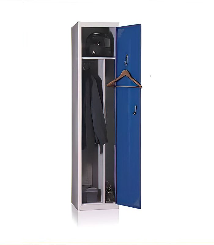 Vestiaire Indust Salissante H1800xL400xP500 1col départ gris bleu  XX