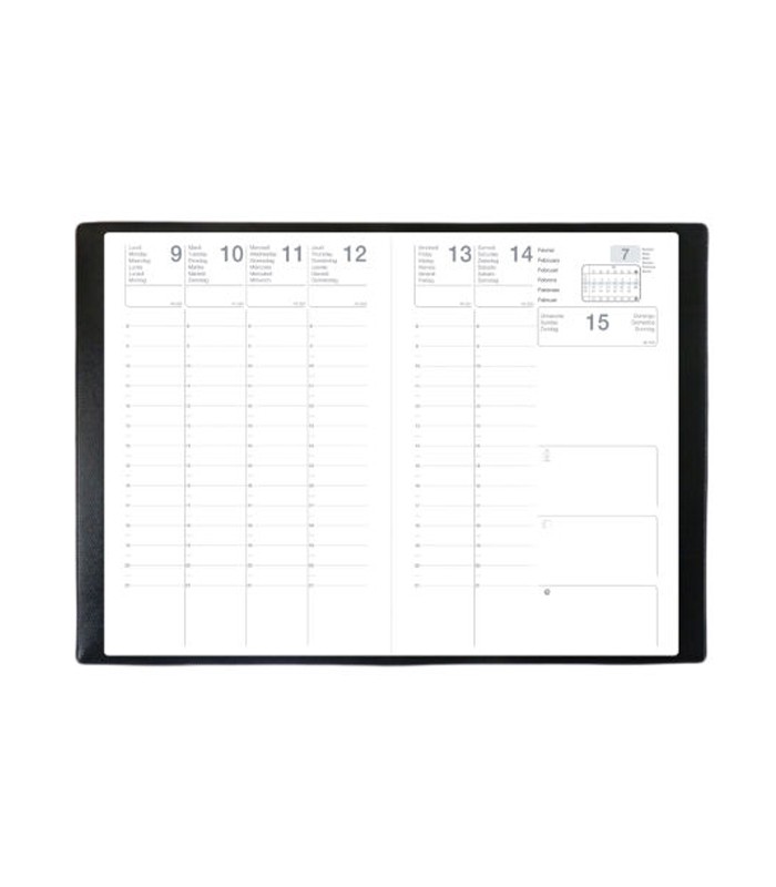 Agenda organiseur exatime 17light méline marron/rose R.74626E/74627E