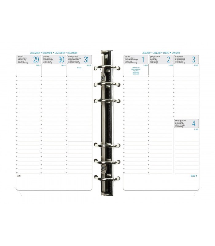 Recharge agenda exatime 17 semaine sur 2 pages vertical  R.18212E