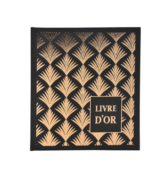 Livre d'or 21x19cm noir 140 pages palmyre R.951E