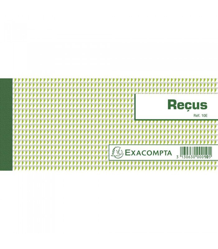 Carnet 9x22.5cm reçus 50 feuilles R.10E
