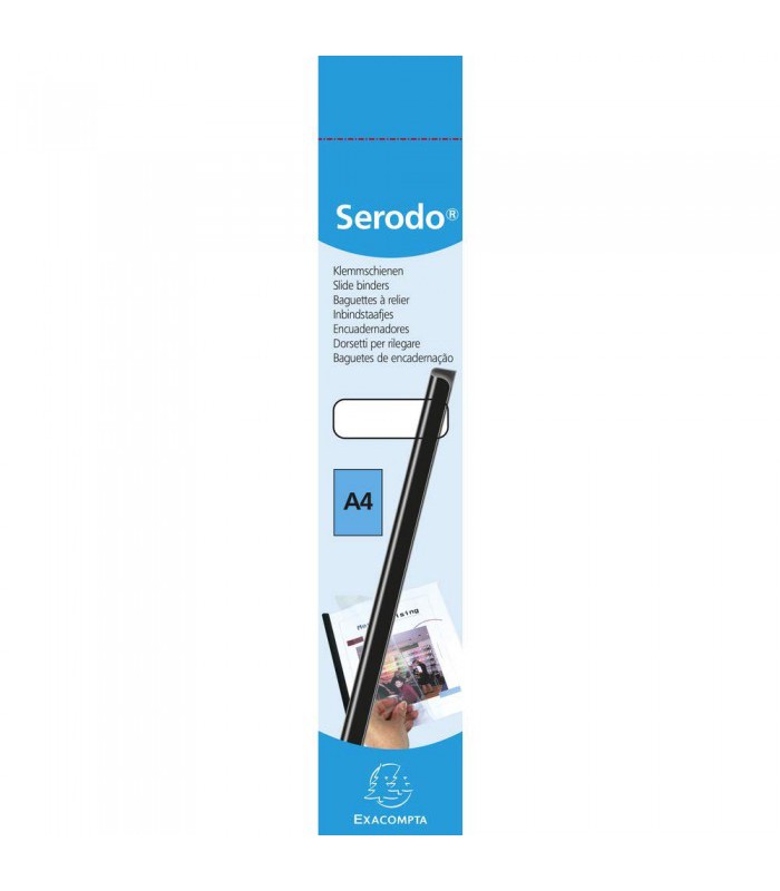 Baguette à relier 12mm noir pour 120 feuilles R.129781E