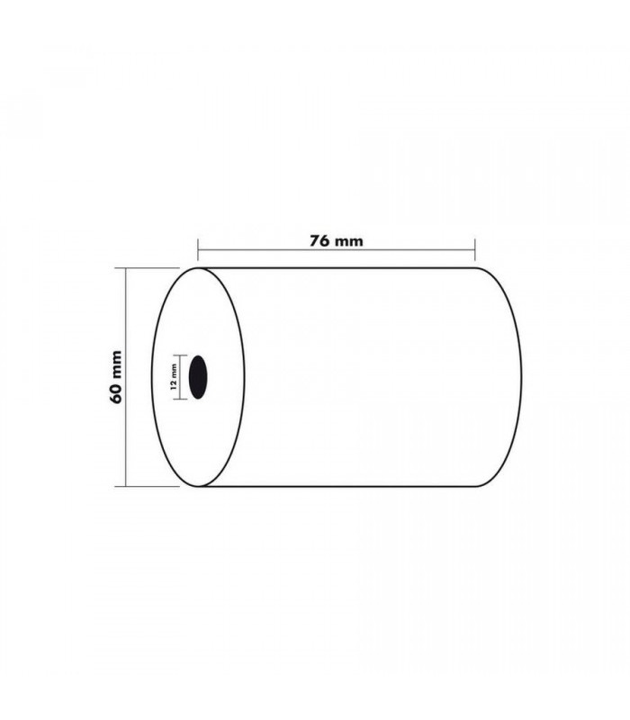 Bobine 76x60x12mm machine à calculer 31m offset R.40980E s
