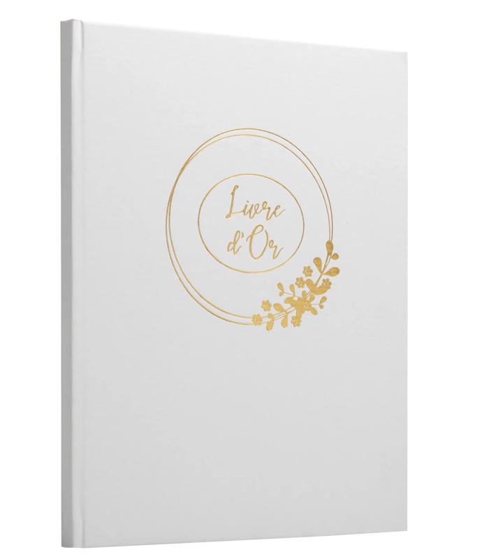 Livre d'or 21x19cm blanc 100 pages R.47632E