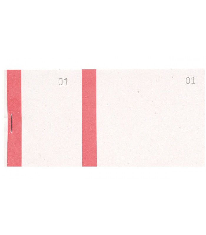 Bloc vendeur 6.6x13.5cm avec souche paquet de 100feuilles R.96399E