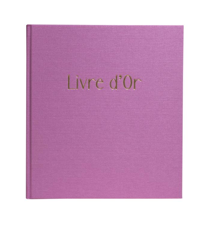 Livre d'or 21x19cm 140 pages gamme Pop'N Co lilas  R.47790E