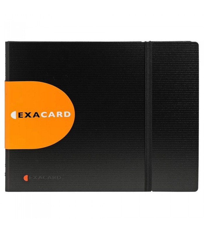 Porte-cartes de visite noir 20x25cm 20 feuilles pr 240cartes R.75134