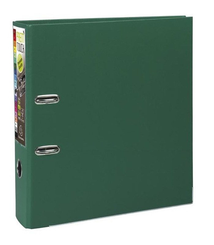 Classeur 2 anneaux dos 80mm vert foncé PP prem'touch R.53353E