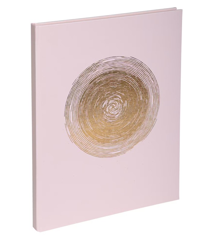 Livre d'or 27x22cm 100 pages ellipse vieux rose R.47983E