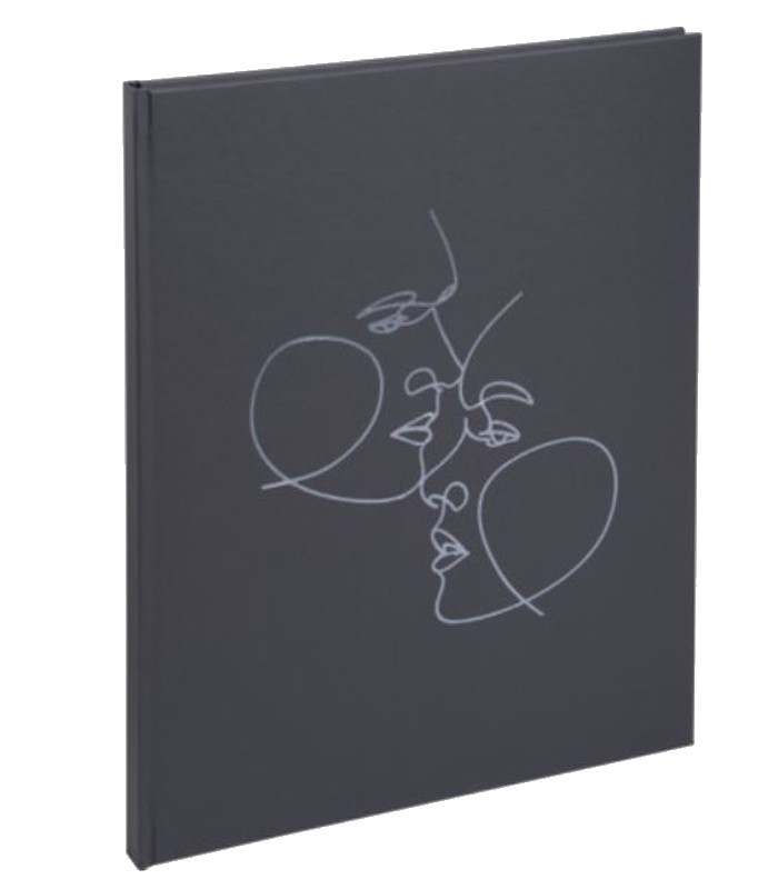 Livre d'or 27x22cm 100 pages art noir R.47688E  XXX