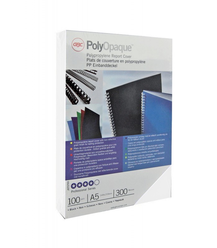 Couverture A4 300g polypro opaque blanc R.IB386817