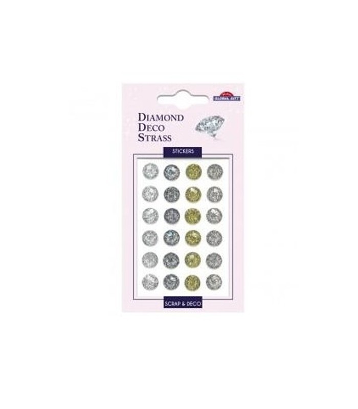 Stickers Diamond déco strass 8x12cm 
