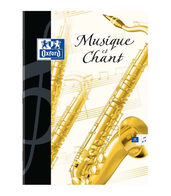 Cahier A4 musique 24P.+24S. 90g piqûre oxford R.100103088