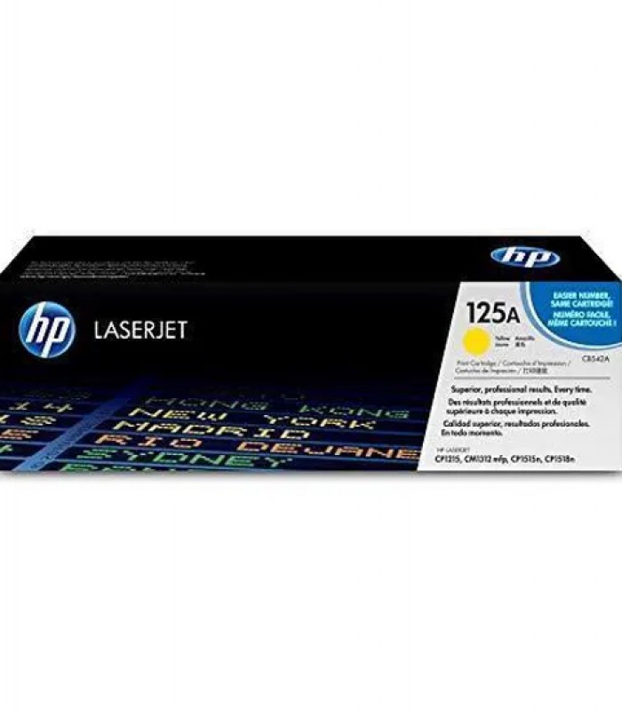 Toner HP 125 Jaune CB542A CP1510  1515 (1 400 pages)