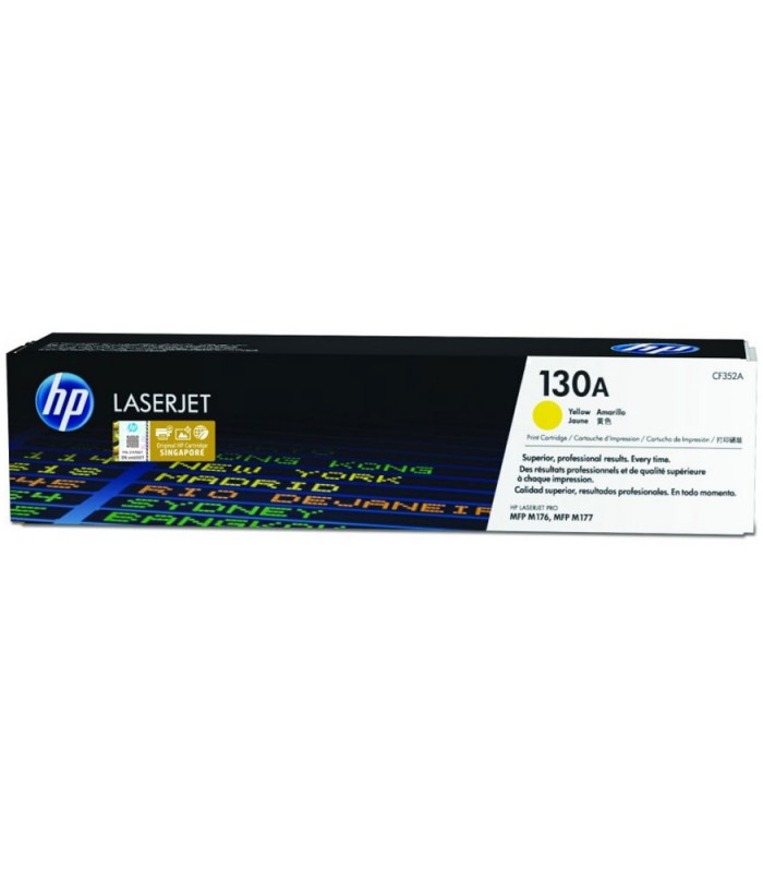 Toner HP 130 Jaune CF352A p LaserJet M176N (1 000 pages)  