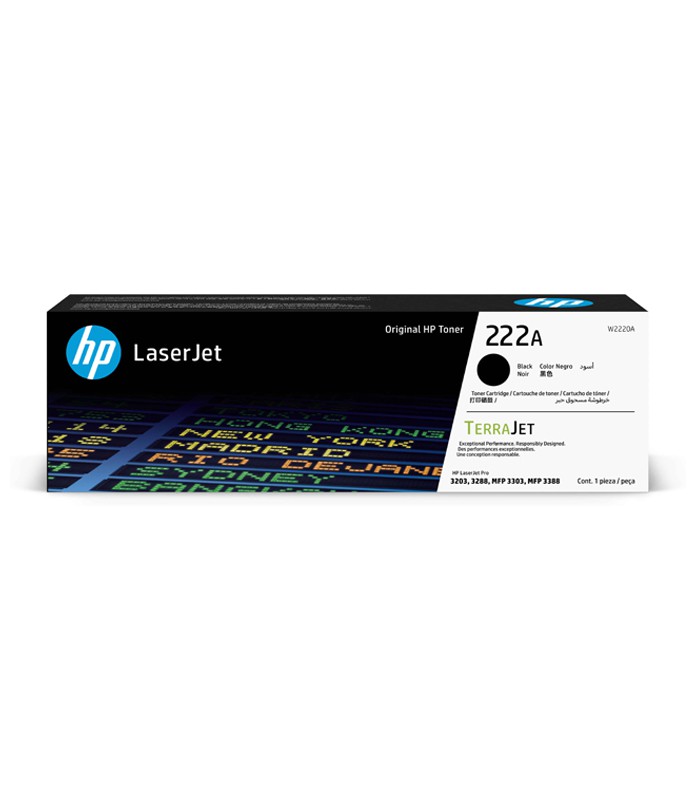 Toner HP 222A Noir W2220A ( 1300 pages) MFP3303/3288/3201/3204