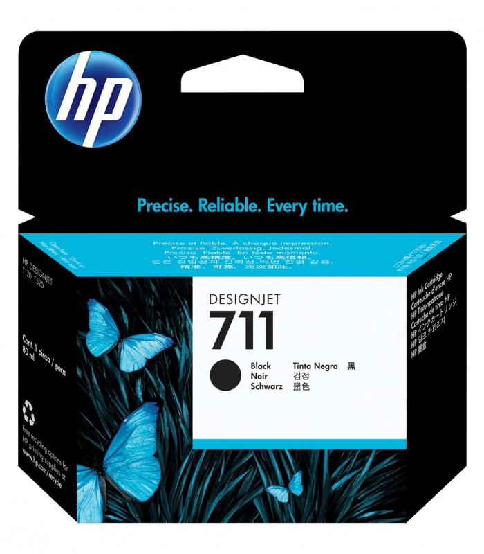 Encre HP 711 Noir CZ133A p/T120/T520