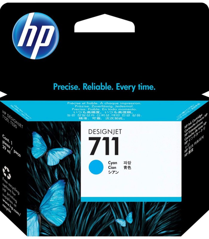 Encre HP 711 Cyan CZ130A p/T120/T520