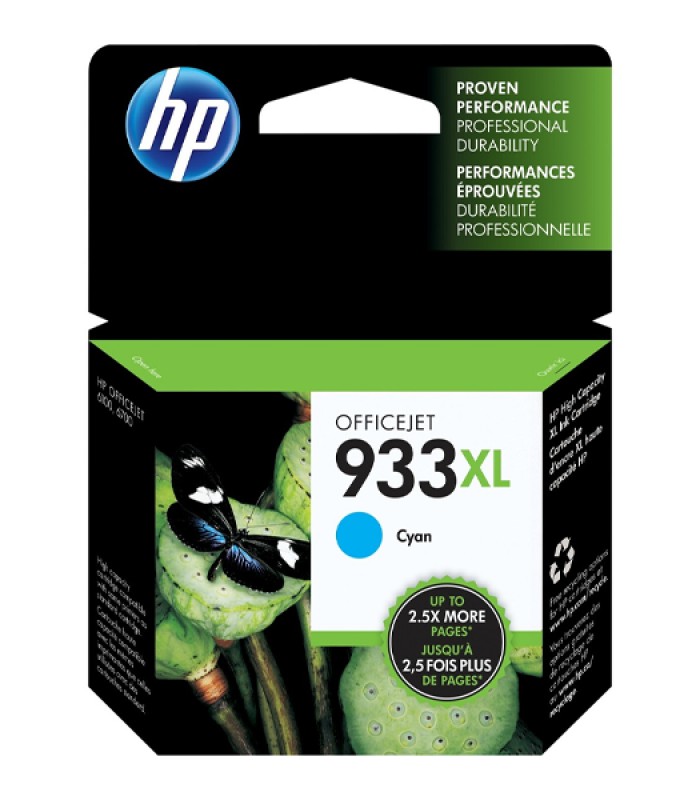 Encre HP 933XL CN054AE Cyan pour série 6100 6600 6700