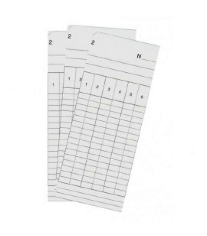 Carte de pointage matin et soir