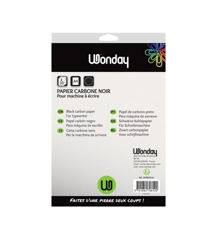 Carbone noir A4 machine boîte de 12 R.983615/APP000102