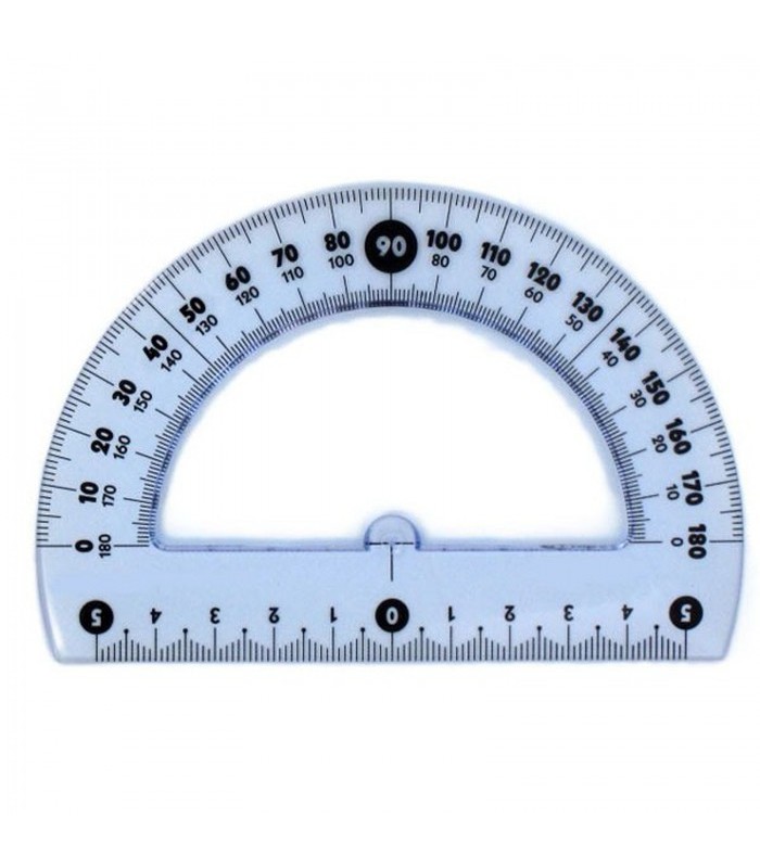 Rapporteur 180° 12cm cristal R.FTE850062  XXX
