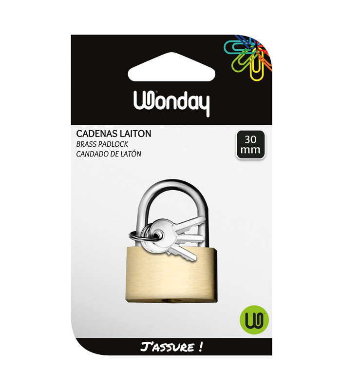 Cadenas à clés laiton 30mm R.195038/SCD300072
