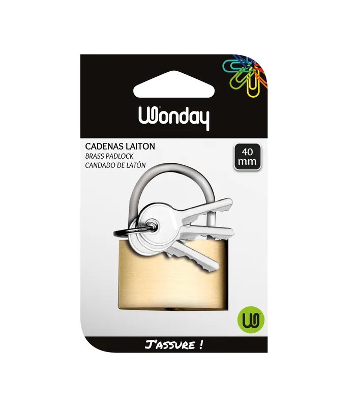 Cadenas à clés laiton 40mm R.SCD400072