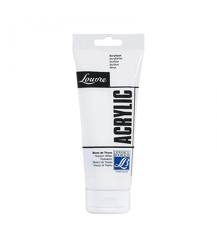 Peinture acrylique fine 80ml blanc de titane R.3004547  