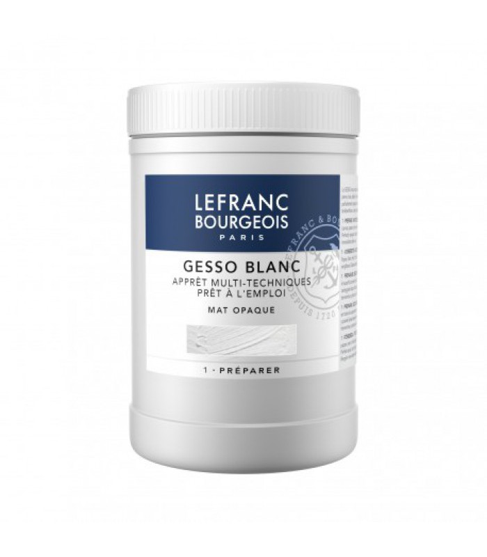 Apprets tous supports gesso 1 litre pot plastique R.3006565