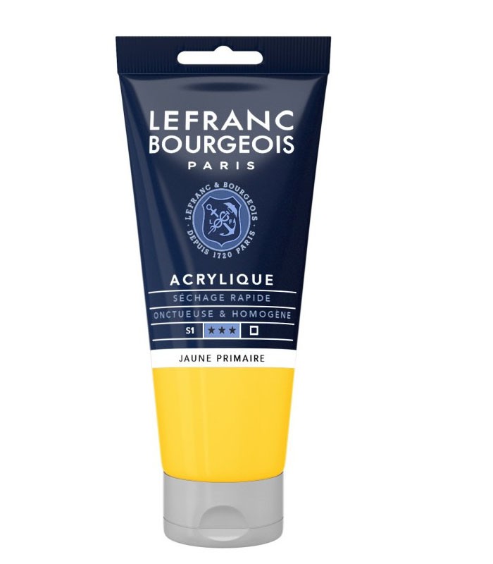 Peinture acrylique fine 80ml jaune primaire R.3004219