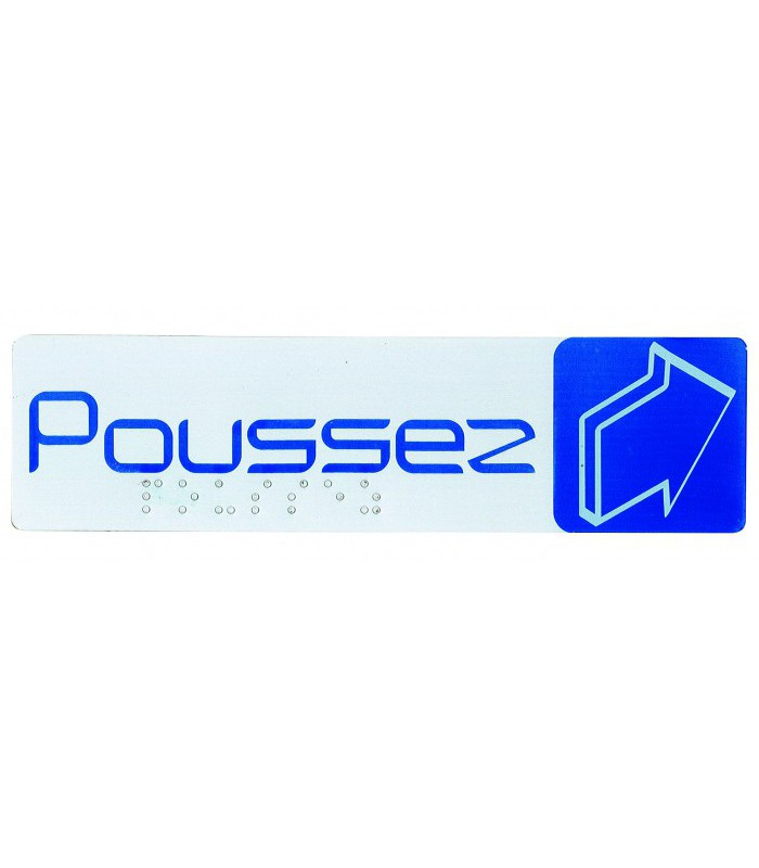 Plaques de signalisation " Poussez" R.FA62610  s