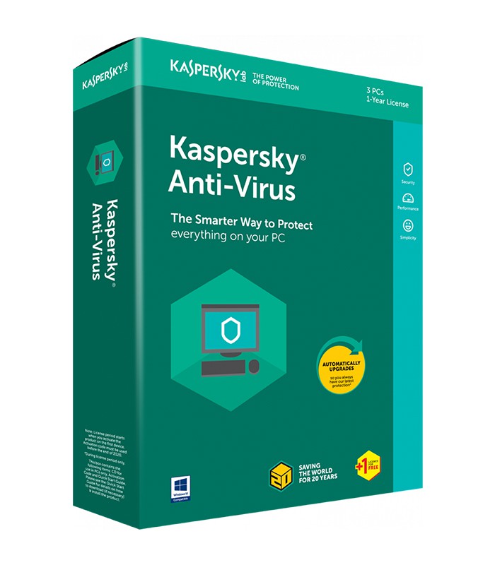Antivirus KASPERSKY 4 PCs 1 an