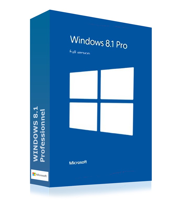 Microsoft Windows 8.1 PRO avec CD 64b